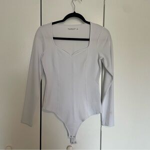 Long-Sleeve Ponte Sweetheart Bodysuit